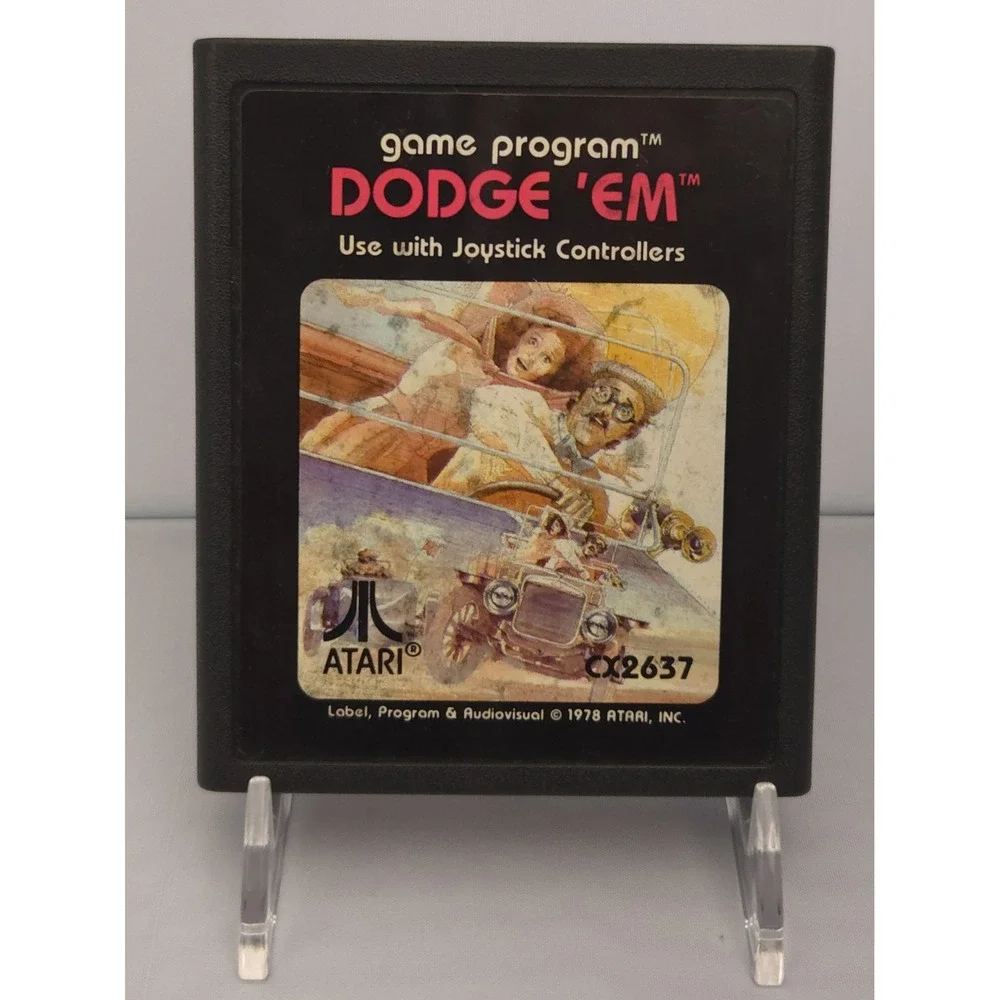 Pac-Man (Sears Tele-Games) & Dodge 'Em - Atari 2600 Cartridge Bundle - Working!